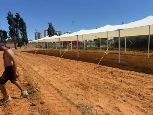 פתרונות הצללה מקצועיים ורציפים לאירועי ענק בשטח פתוח