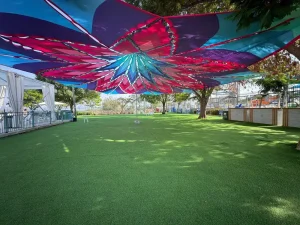 השכרת הצללה דקורטיבית יריעות בד בעיצוב ייחודי להשכרה מבית אינגו