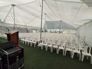 הקמת אוהלי ענק לאירועים עסקיים וכנסים, כולל ציוד נלווה להשכרה מבית אינגו