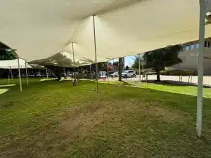 השכרת יריעות מתיחה לבנות לאירועים עירוניים - In-Go